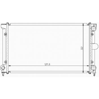 радиатор на VW PASSAT (B3), 88 - 93