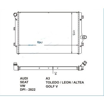 радиатор на VW PASSAT (B7), 11 -