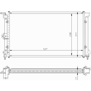 радиатор на VW POLO, 08.81 - 10.94