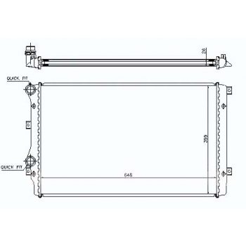 радиатор на VW TOURAN, 07 - 10