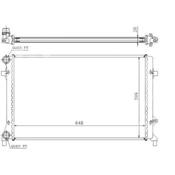 радиатор на VW TOURAN, 07 - 10