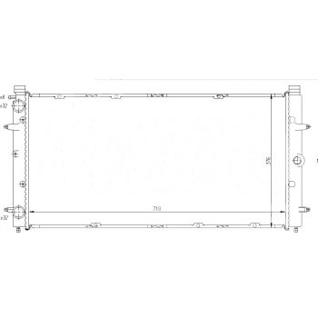 радиатор на VW TRANSPORTER CARAVELLE, 08.96 - 02.03