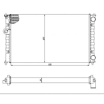 РАДИАТОР VW VENTO, 02.92 - 09.98