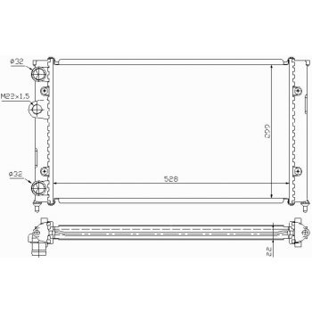 РАДИАТОР VW VENTO, 02.92 - 09.98