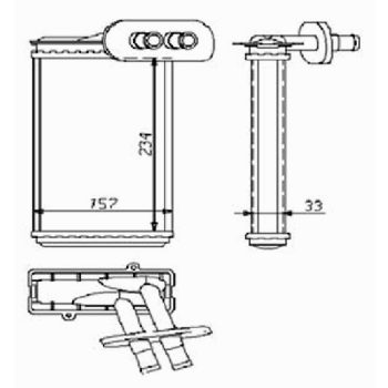 радиатор обогрева салона на AUDI (A3), 96 - 00