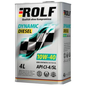 МАСЛО МОТОРНОЕ ROLF DYNAMIC DIESEL SAE 10W-40 CI-4/SL