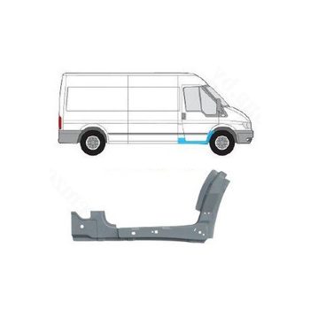 внутренняя часть порога и арки на FORD TRANSIT (VI), 00 - 06