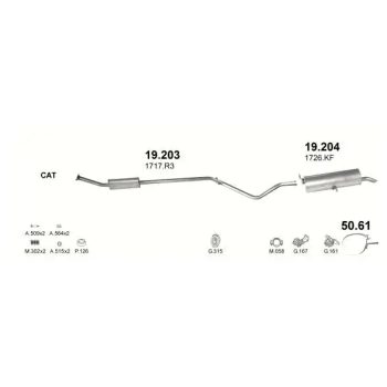 хомут на CITROEN C4 (I), 04 - 08