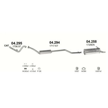 хомут на CITROEN XSARA PICASSO (I), 00 - 04