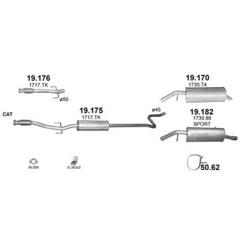 хомут на PEUGEOT 2008 (I), 13 - 19