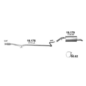хомут на PEUGEOT 208 (I), 12 - 19
