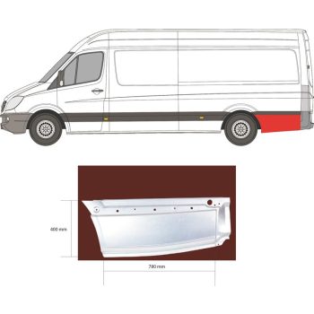 ЗАДНЯЯ АРКА + КРЫЛО MERCEDES BENZ SPRINTER (W906), 13- 19