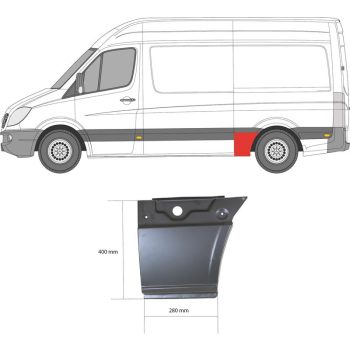 задняя арка + крыло на MERCEDES BENZ SPRINTER (W907/W910), 19-