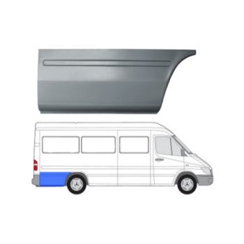 задняя арка+крыло на MERCEDES BENZ SPRINTER, 02.95 - 02.00