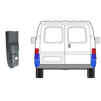задняя панель на FORD TRANSIT, 09.91 - 07.94