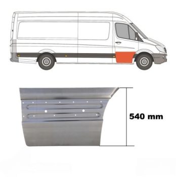 ЖЕЛЕЗО ПЕРЕДНИХ ДВЕРЕЙ VW CRAFTER, 06 -17