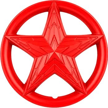 колпаки на диски (компл.) на колпаки на колеса R14  ЗВЕЗДА Red